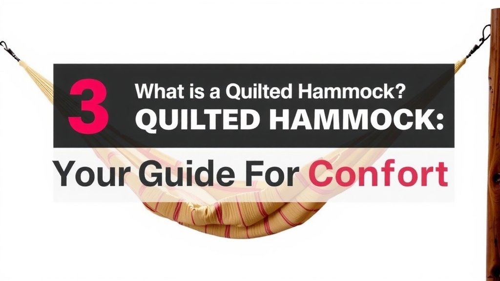What Is a Quilted Hammock? Your Guide to Comfort