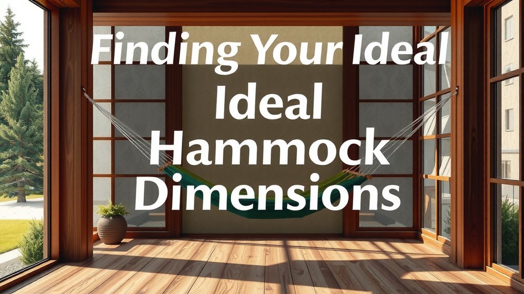 Finding Your Ideal Hammock Dimensions