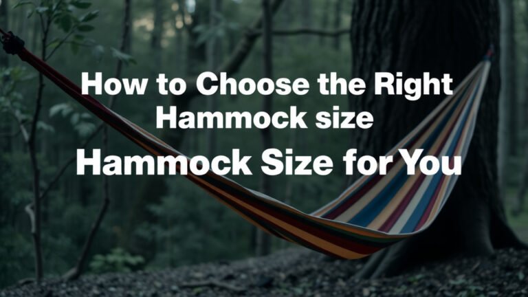How to Choose the Right Hammock Size for You