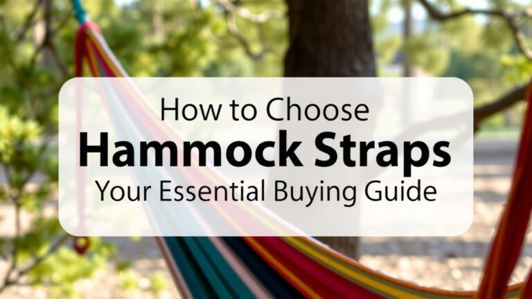 Choosing Hammock Straps: Your Essential Buying Guide