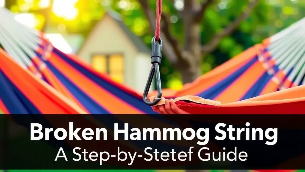 Repairing Your Hammock's Broken String: A Step-by-Step Guide