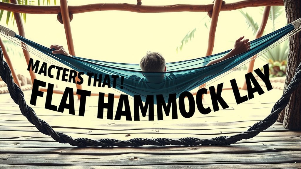 Achieving That Flat Hammock Lay
