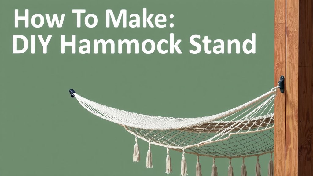 Build Your Own DIY Hammock Stand: A Step-by-Step Guide