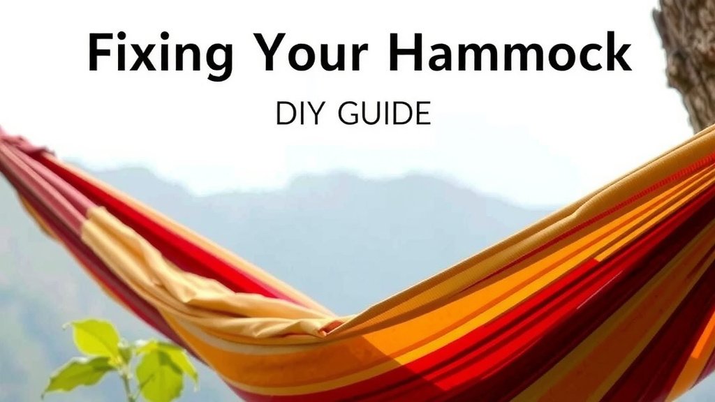 Fixing Your Hammock: A DIY Guide