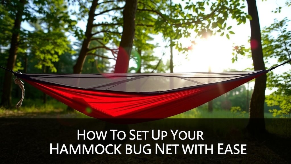 Setting Up Your Hammock Bug Net with Ease