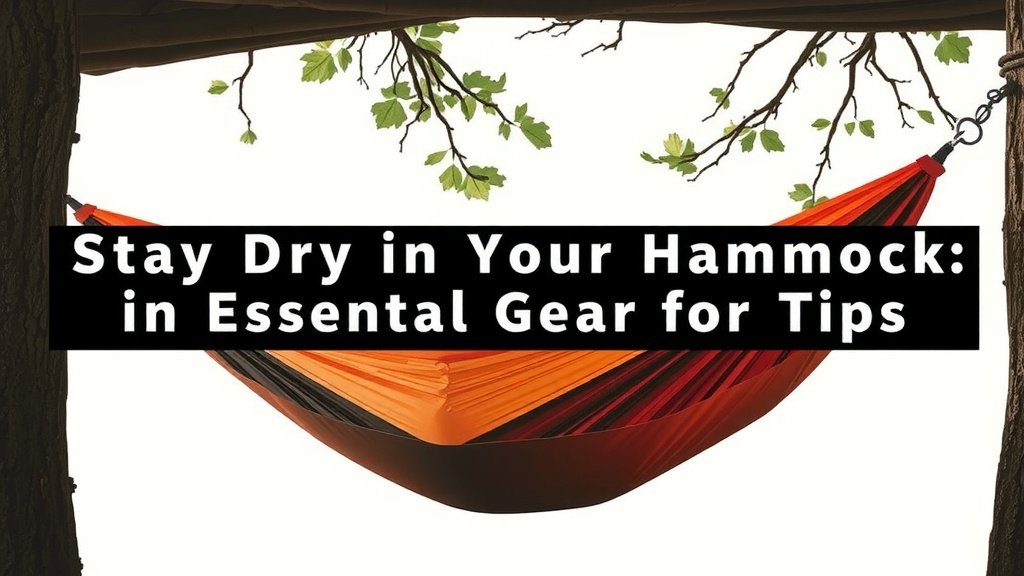 Stay Dry in Your Hammock: Essential Gear and Tips
