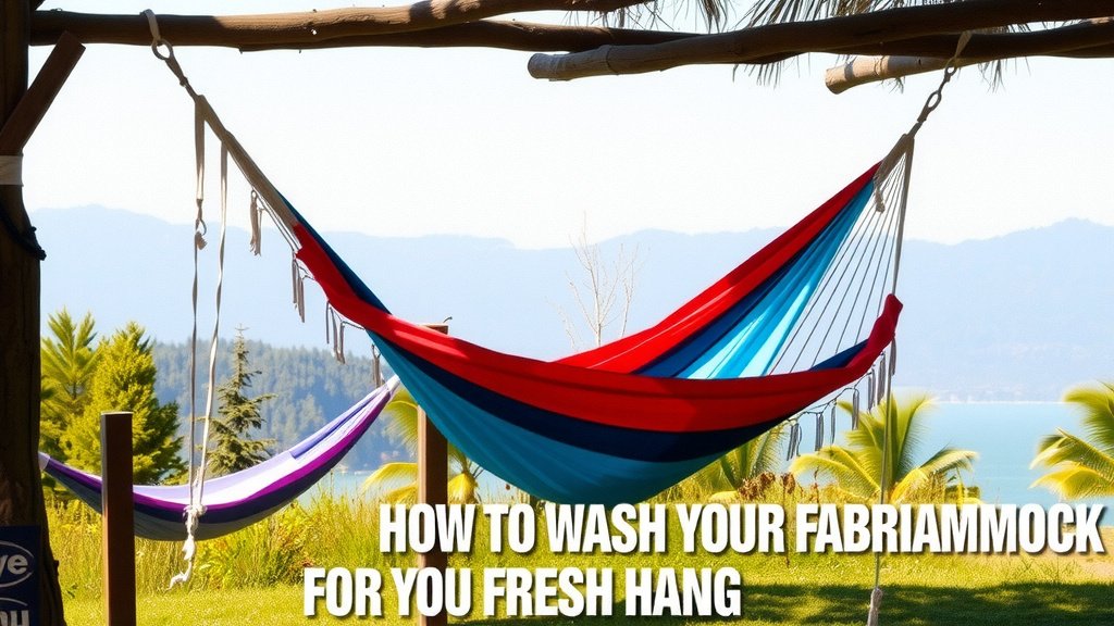 How to Wash Your Fabric Hammock for a Fresh Hang