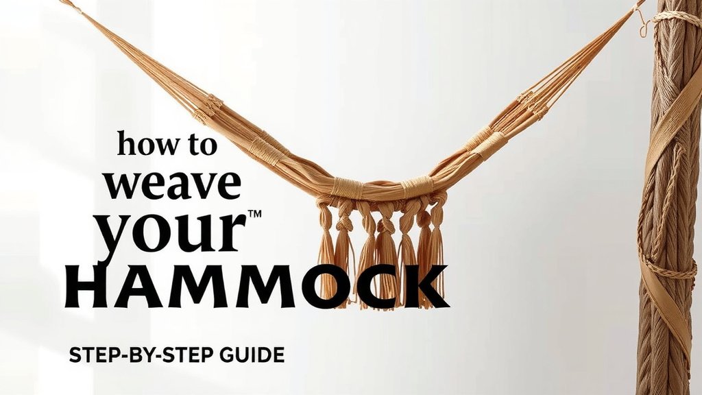 How to Weave Your Own Hammock: A Step-by-Step Guide