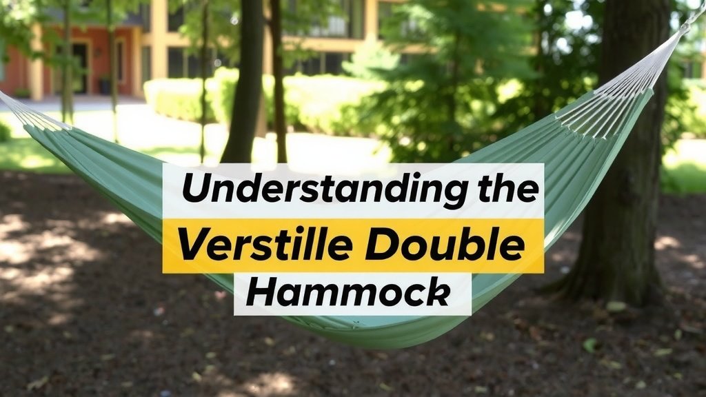 Understanding the Versatile Double Hammock
