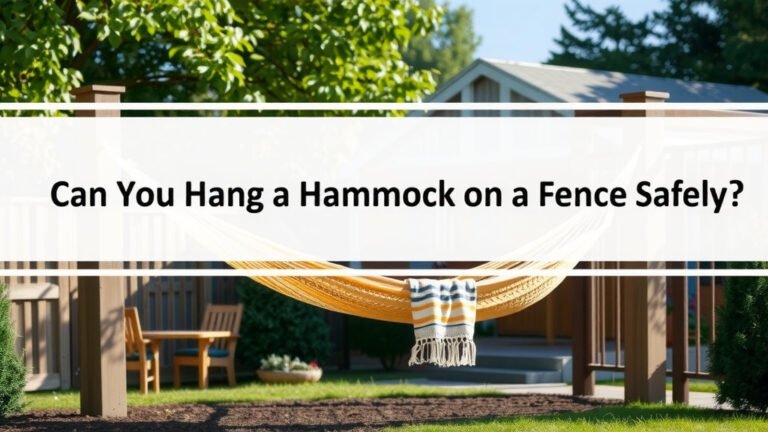 Can You Hang a Hammock on a Fence Safely