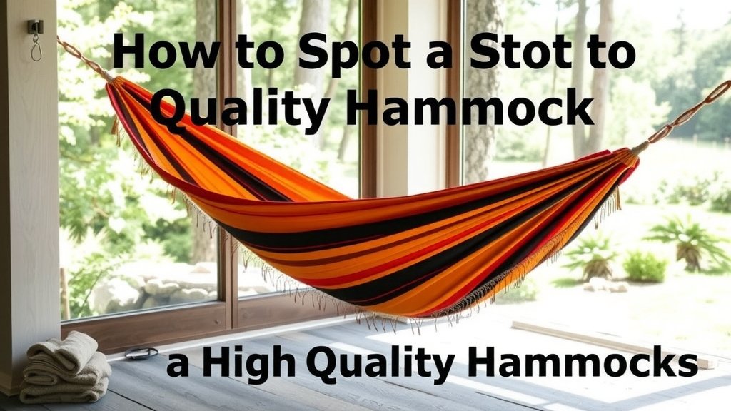 How to Spot a High-Quality Hammock