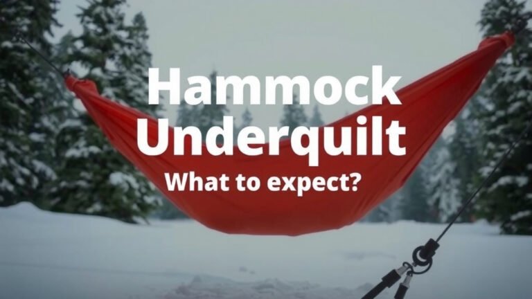 Hammock Underquilt Warmth: What to Expect