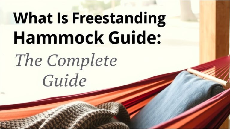 What Is a Freestanding Hammock: Your Complete Guide