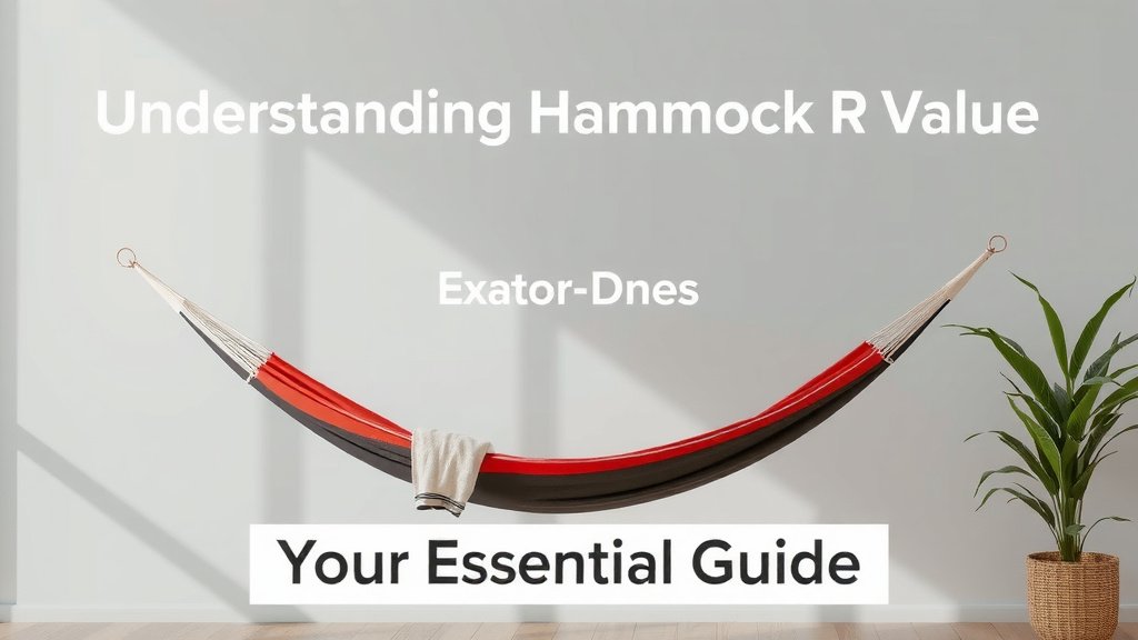 Understanding Hammock R Value: Your Essential Guide