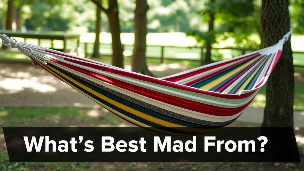 What Fabrics Are Hammocks Usually Made From?
