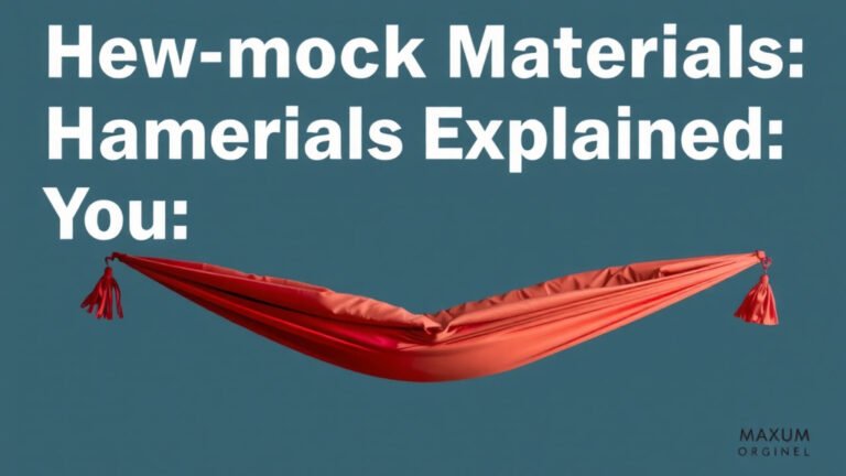 Hammock Materials Explained: What's Best for You