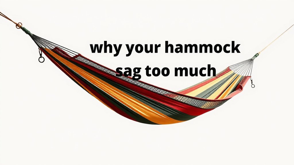 Why Your Hammock Sags Too Much & How to Fix It