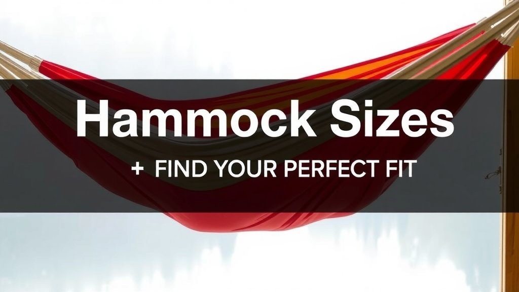 Hammock Sizes Explained: Find Your Perfect Fit