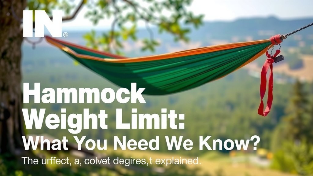 Understanding Your Hammock's Weight Limit