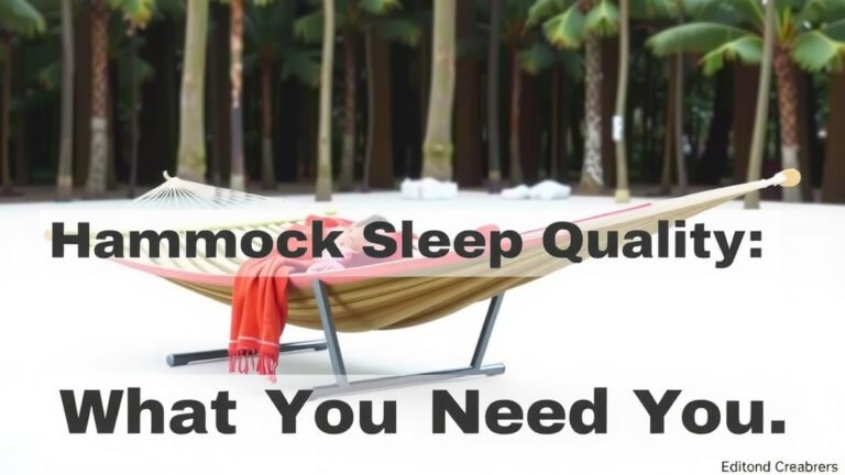 Hammock Sleep Quality: What You Need to Know