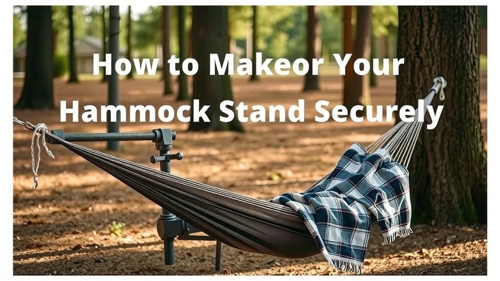 Making Your Hammock Stand Secure