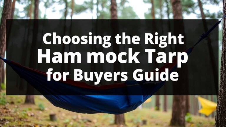 Choosing the Right Hammock Tarp: A Buyer's Guide
