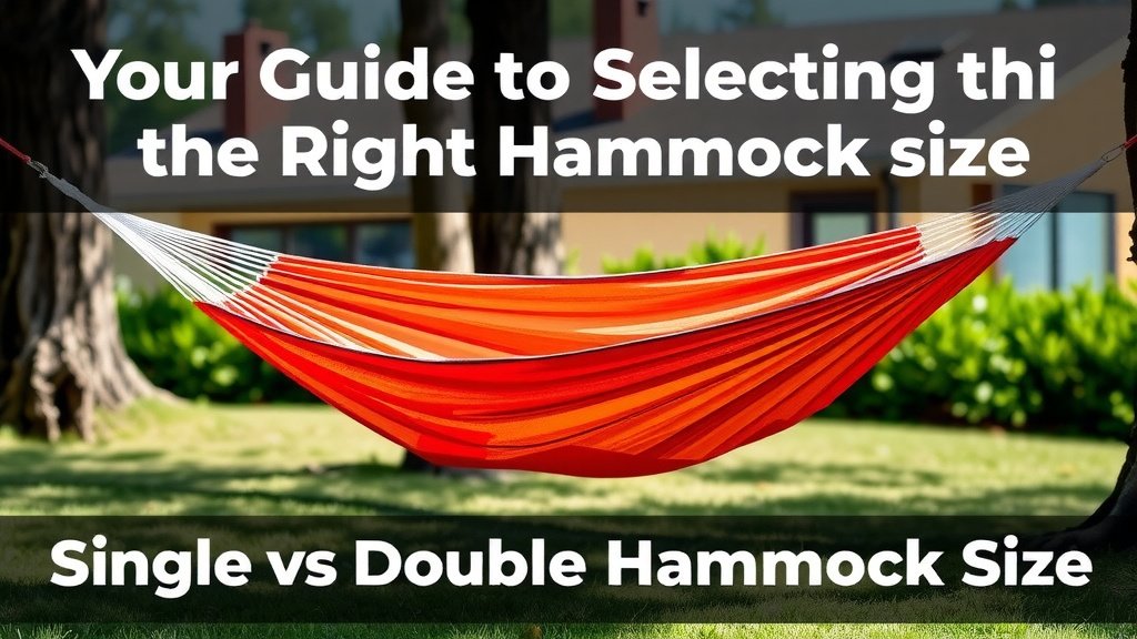 Your Guide to Selecting the Right Hammock Size