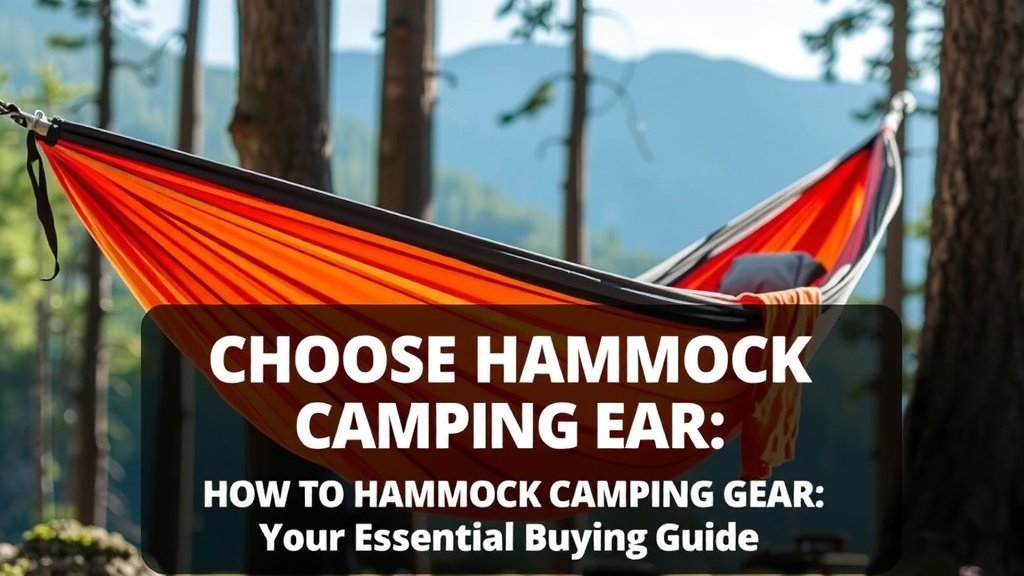 Choose Hammock Camping Gear: Your Essential Buying Guide
