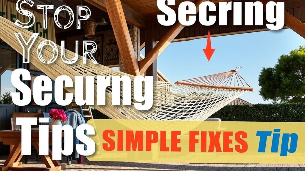 Securing Your Hammock Stand for Unwavering Comfort