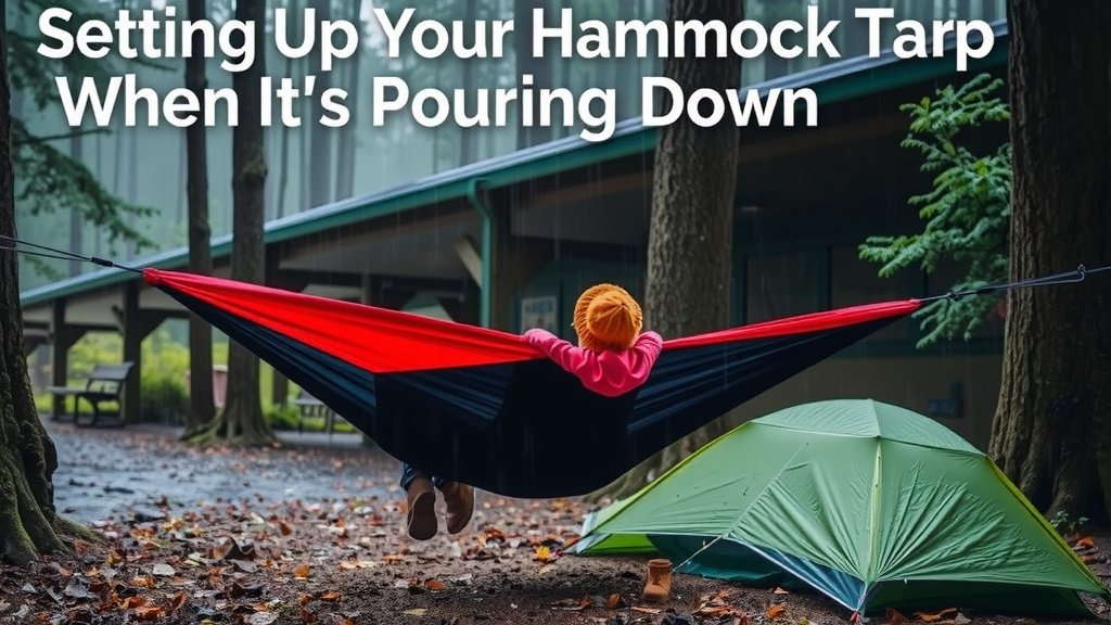 Setting Up Your Hammock Tarp When It's Pouring Down