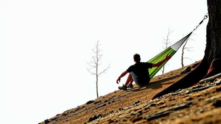 How to Set Up a Hammock on a Slope Securely