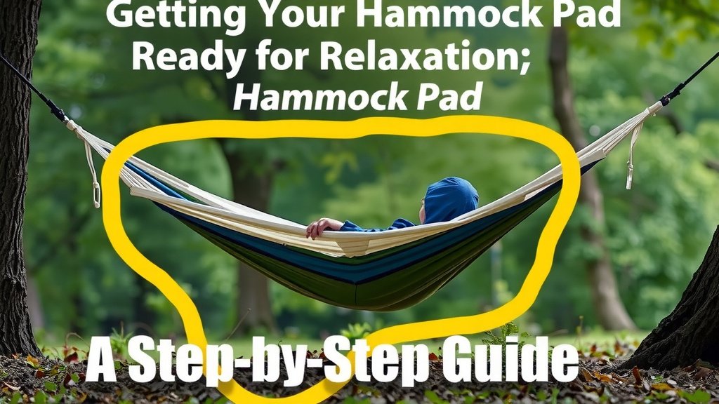 Getting Your Hammock Pad Ready for Relaxation