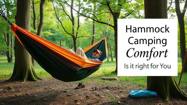 Hammock Camping Comfort: Is It Right For You