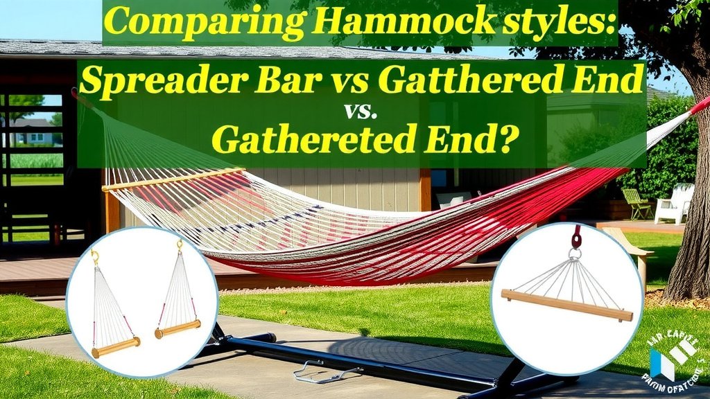 Comparing Hammock Styles: Spreader Bar vs. Gathered End