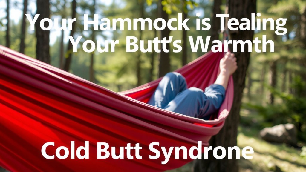 Why Your Hammock is Stealing Your Butt's Warmth