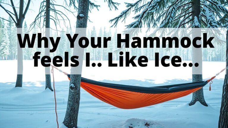 Why Your Hammock Feels Like Ice: Cold Butt Syndrome