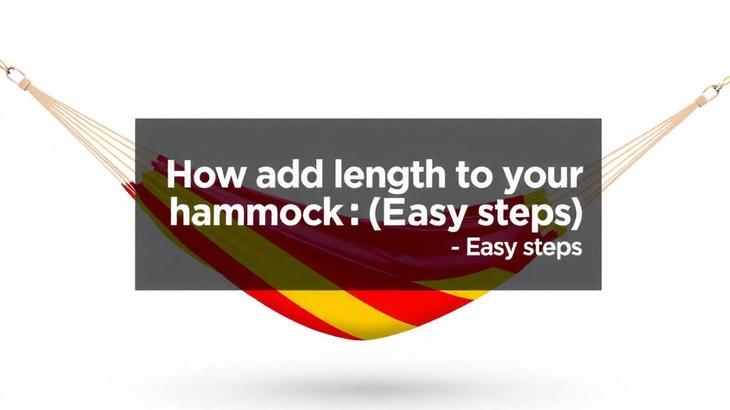 Add Length to Your Hammock: Easy Steps
