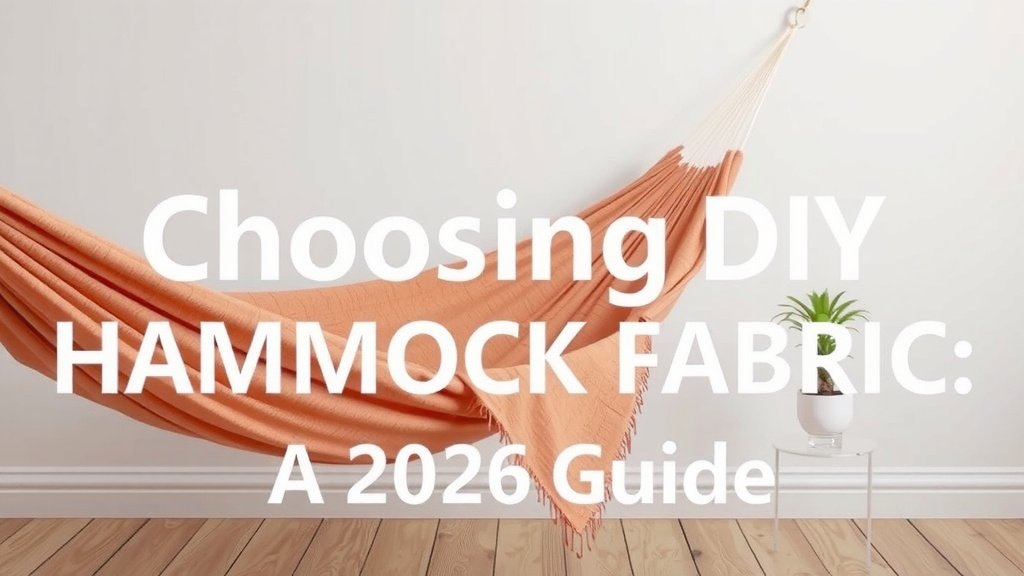 Choosing DIY Hammock Fabric: A 2026 Guide