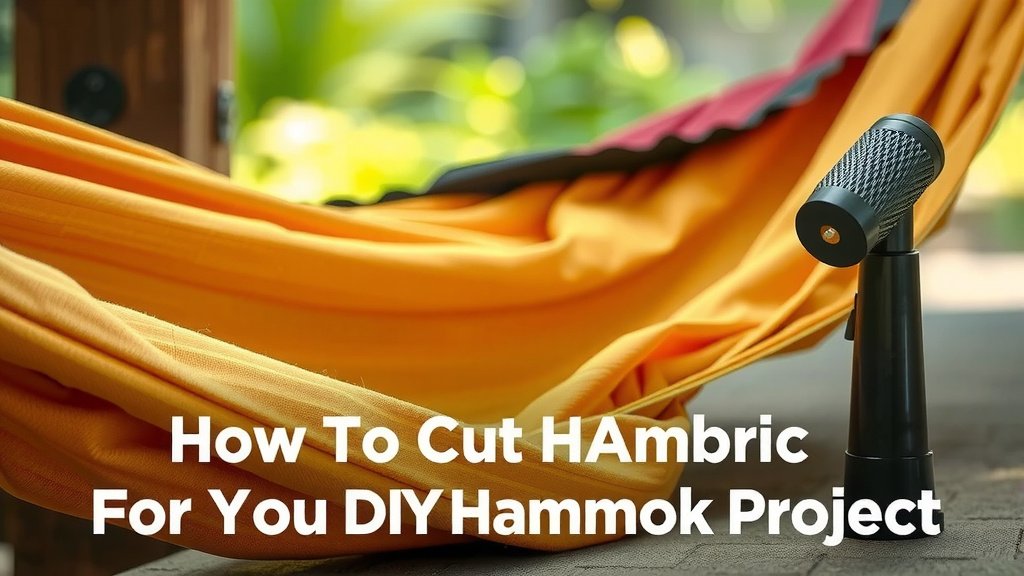 Preparing Your Hammock Fabric for Cutting