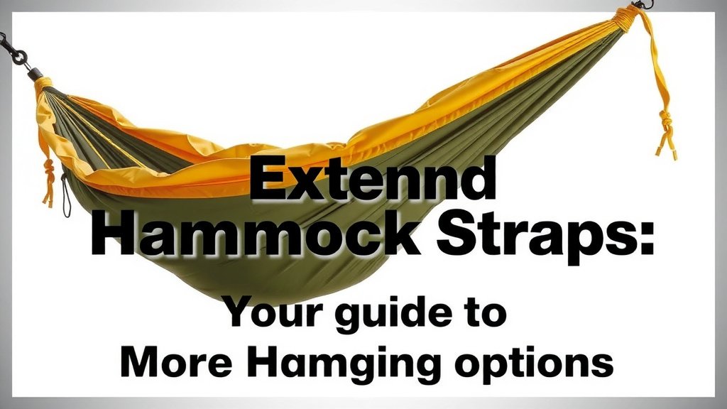 Extend Hammock Straps: Your Guide to More Hanging Options