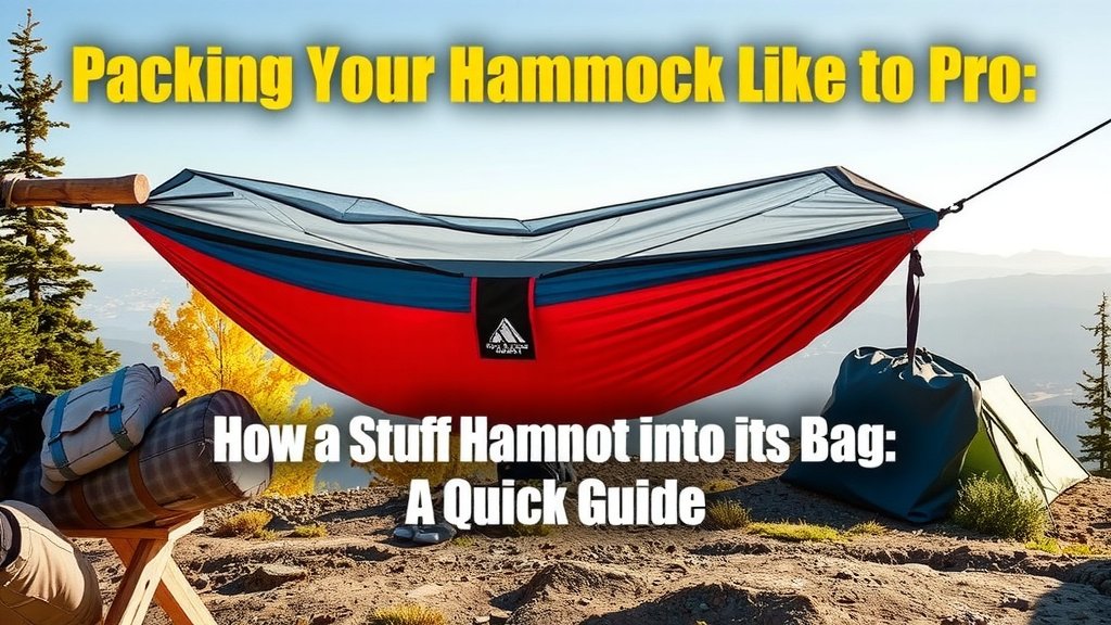 Packing Your Hammock Like a Pro