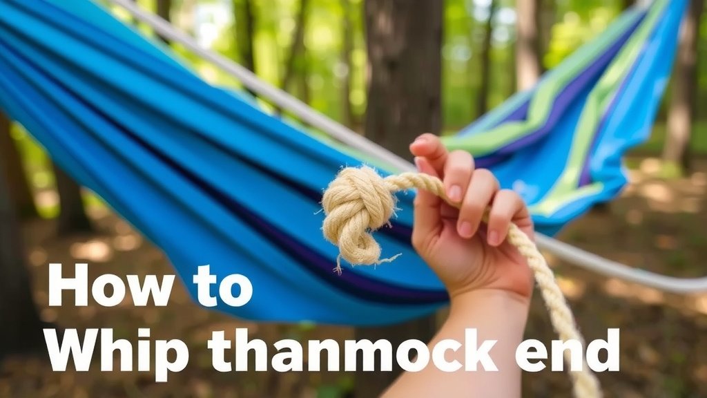 Securing Your Hammock: How to Whip Rope Ends
