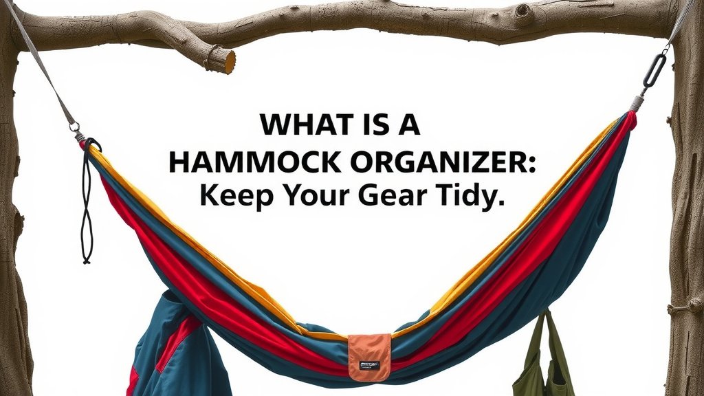 What is a Hammock Organizer: Keep Your Gear Tidy