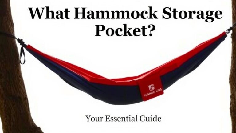 What Is a Hammock Storage Pocket: Your Essential Guide
