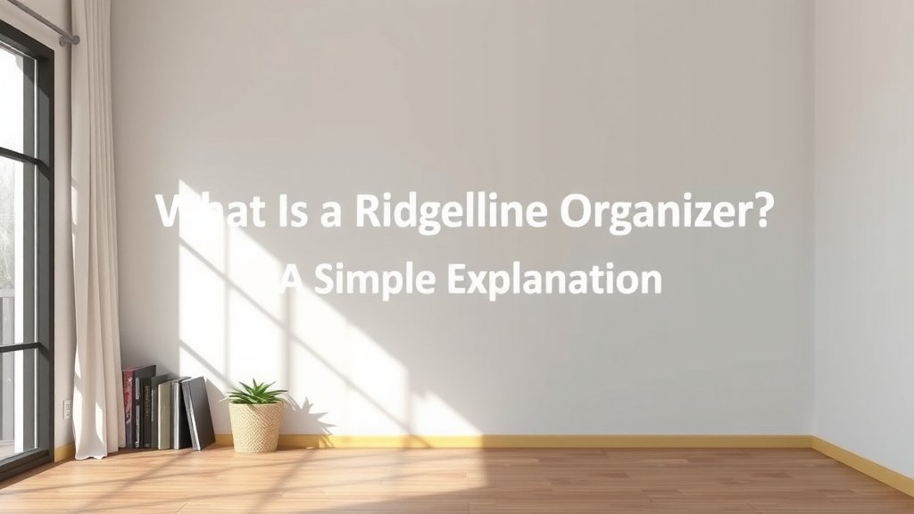 What Is a Ridgeline Organizer? A Simple Explanation