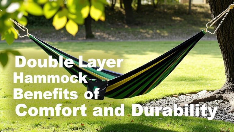 Double Layer Hammock Benefits: Comfort and Durability