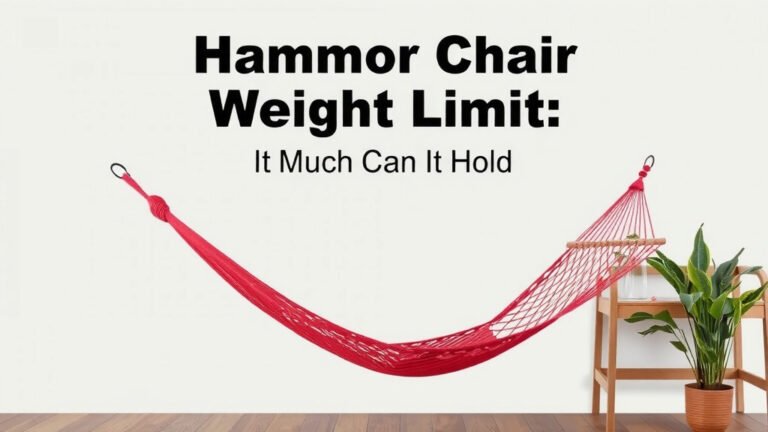 Hammock Chair Weight Limit: How Much Can It Hold