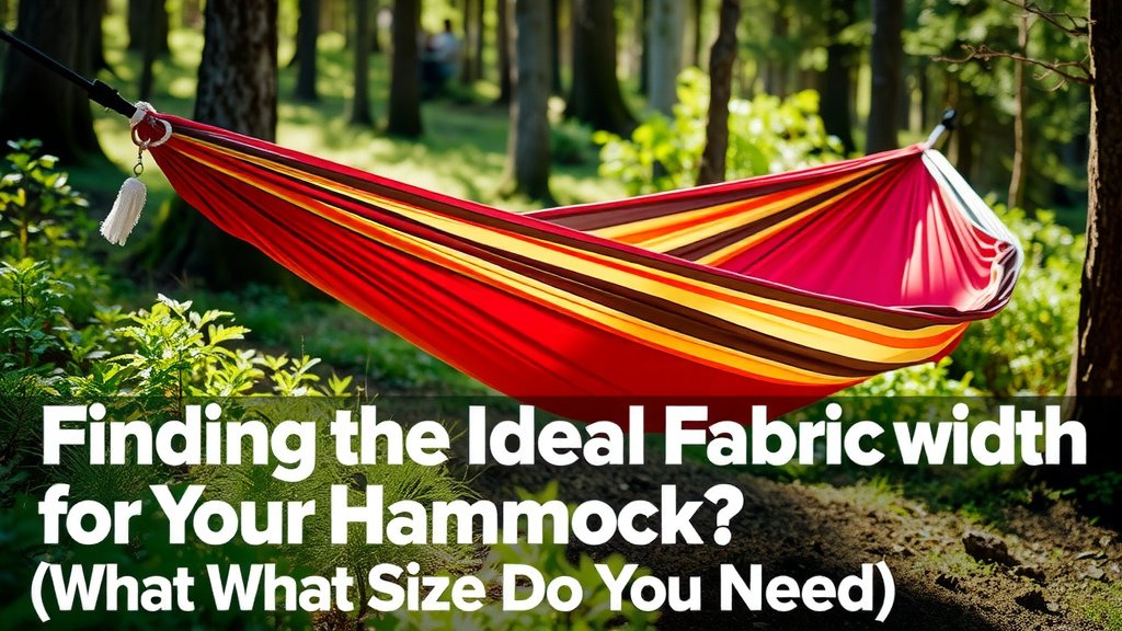 Finding the Ideal Fabric Width for Your Hammock